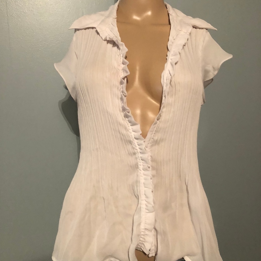 Gerorgiou Studio Women's Brown Medium Cotton Top